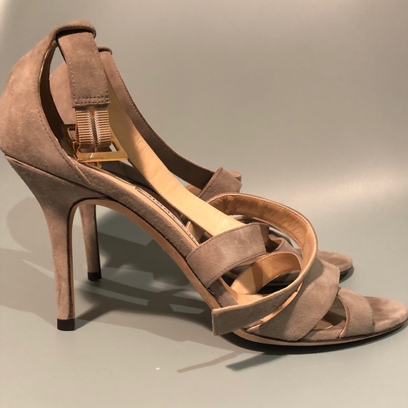 Jimmy Choo Tan Strapped Heels 🤎💛 - Picture 3 of 4